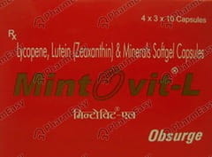 MINTOVIT L STRIP OF 10 SOFTGEL CAPSULES