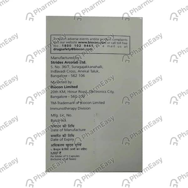 Psorid 100mg Strip Of 6 Softgel Capsules