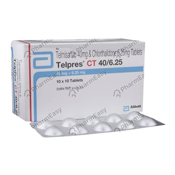 Telpres Ct 40/6.25mg Strip Of 10 Tablets