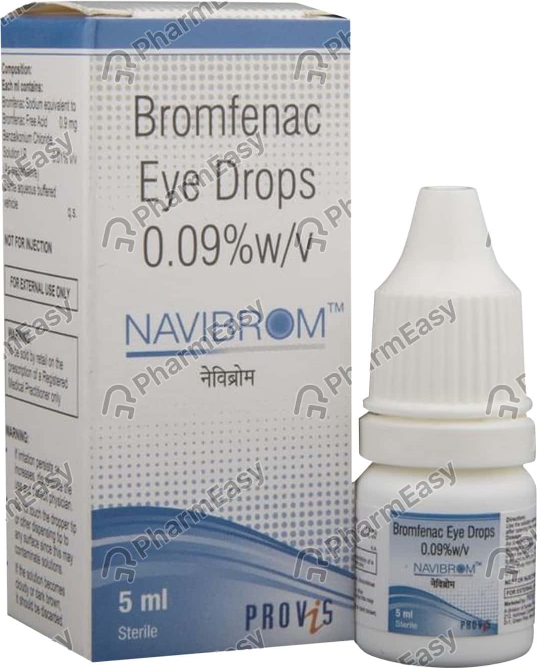 Navibrom 0.09 Eye Drop (5) Uses, Side Effects, Price & Dosage