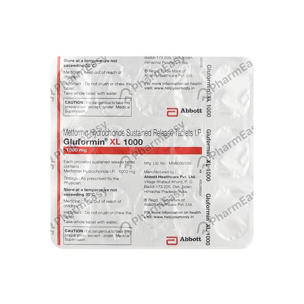 Gluformin Xl 1Gm Strip Of 15 Tablets