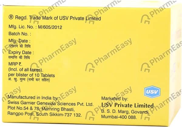 Glycomet Gp 1/850mg Strip Of 10 Tablets