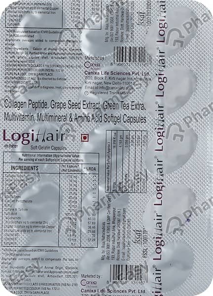Logihair Strip Of 15 Capsules