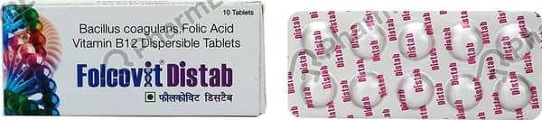 Folcovit Distab Strip Of 10 Tablets