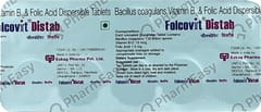 FOLCOVIT DISTAB STRIP OF 10 TABLETS