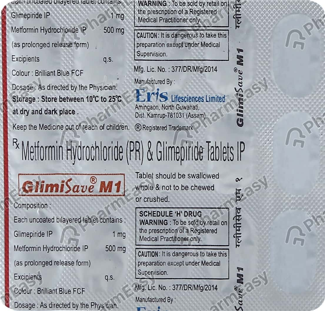 Glimisave M1 Strip Of 15 Tablets