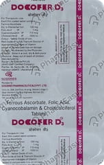 DOCOFER D3 STRIP OF 10 TABLETS