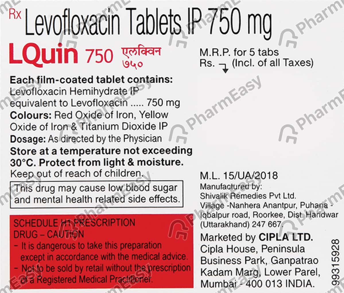 Lquin 750mg Tablets