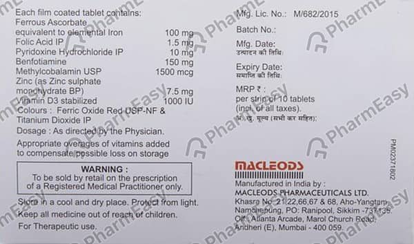 Irozorb Plus Strip Of 10 Tablets