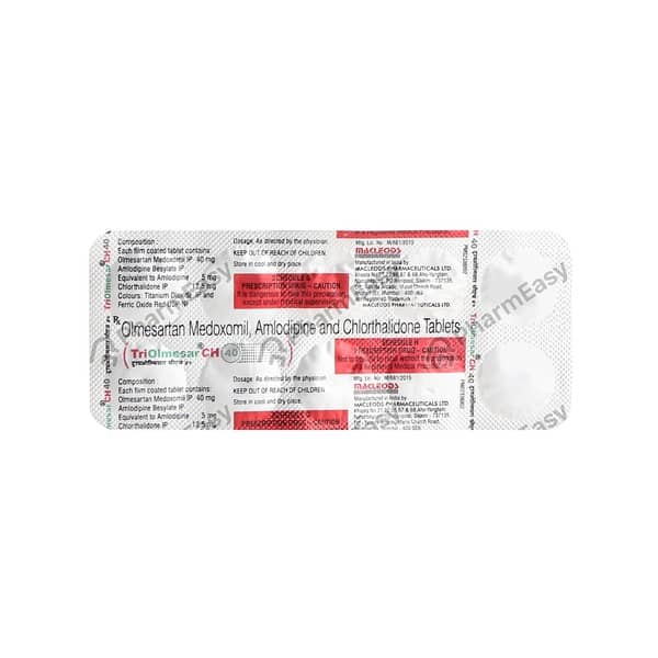 Triolmesar Ch 40mg Strip Of 10 Tablets