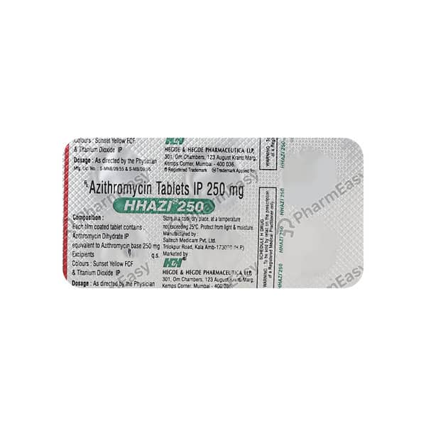 Hhazi 250mg Strip Of 6 Tablets