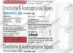 SPIRODIN AB STRIP OF 10 TABLETS