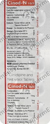 Cinod N 10mg/5mg Strip Of 10 Tablets
