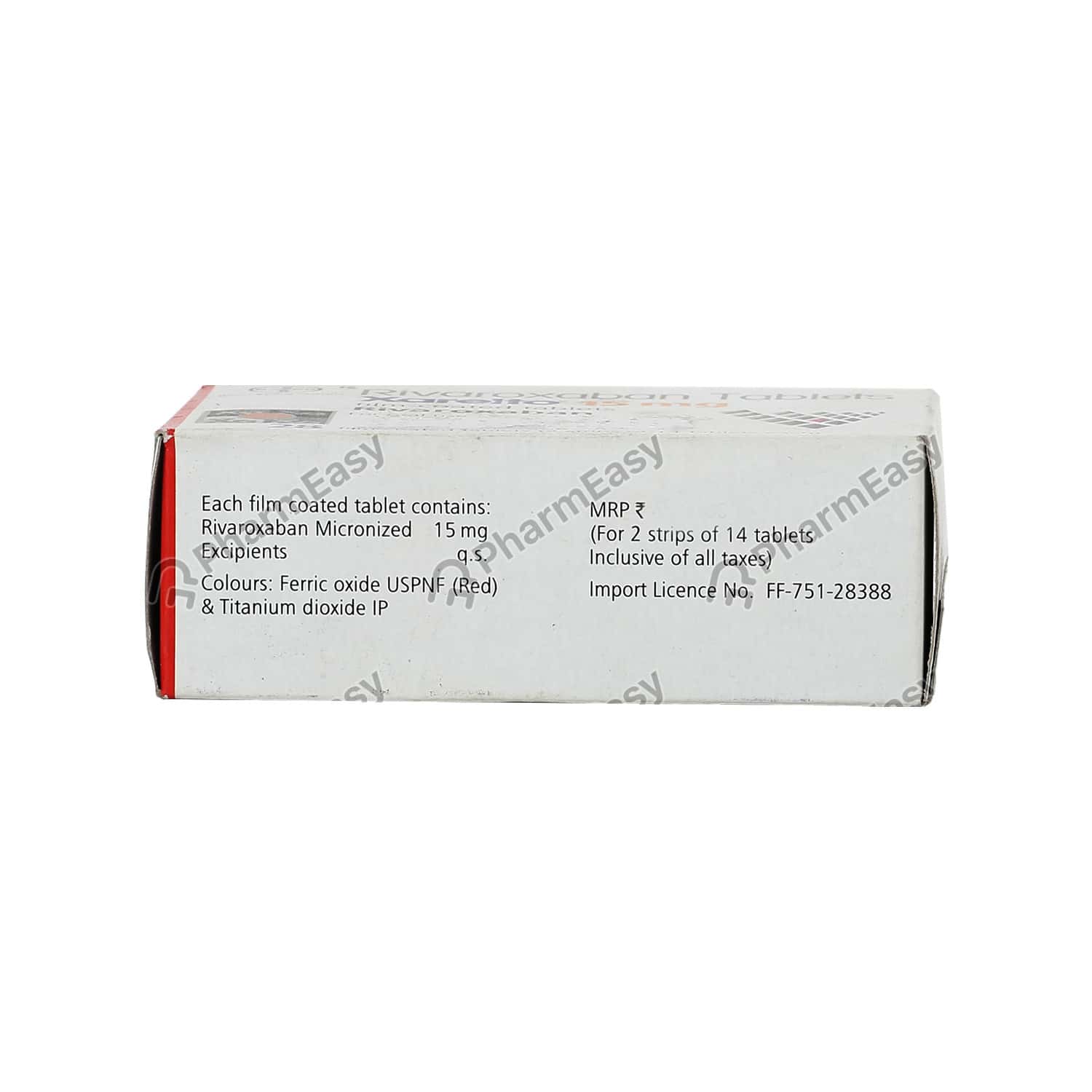 Buy Xarelto 15 MG Tablet (28) Online at Flat 18 OFF* PharmEasy