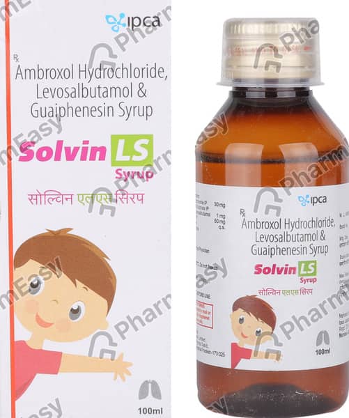 सोलवीन एलएस की बोतल 100एमएल सिरप