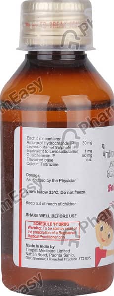 सोलवीन एलएस की बोतल 100एमएल सिरप