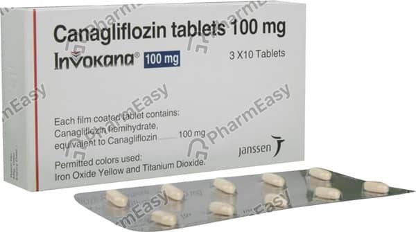 Invokana 100mg Strip Of 10 Tablets