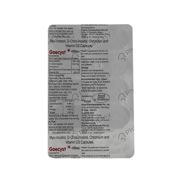 Goecyst Strip Of 10 Capsules