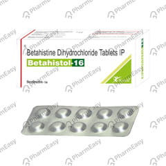 Betahistol 16mg Strip Of 10 Tablets