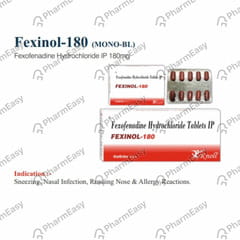 Fexinol 180mg Strip Of 10 Tablets