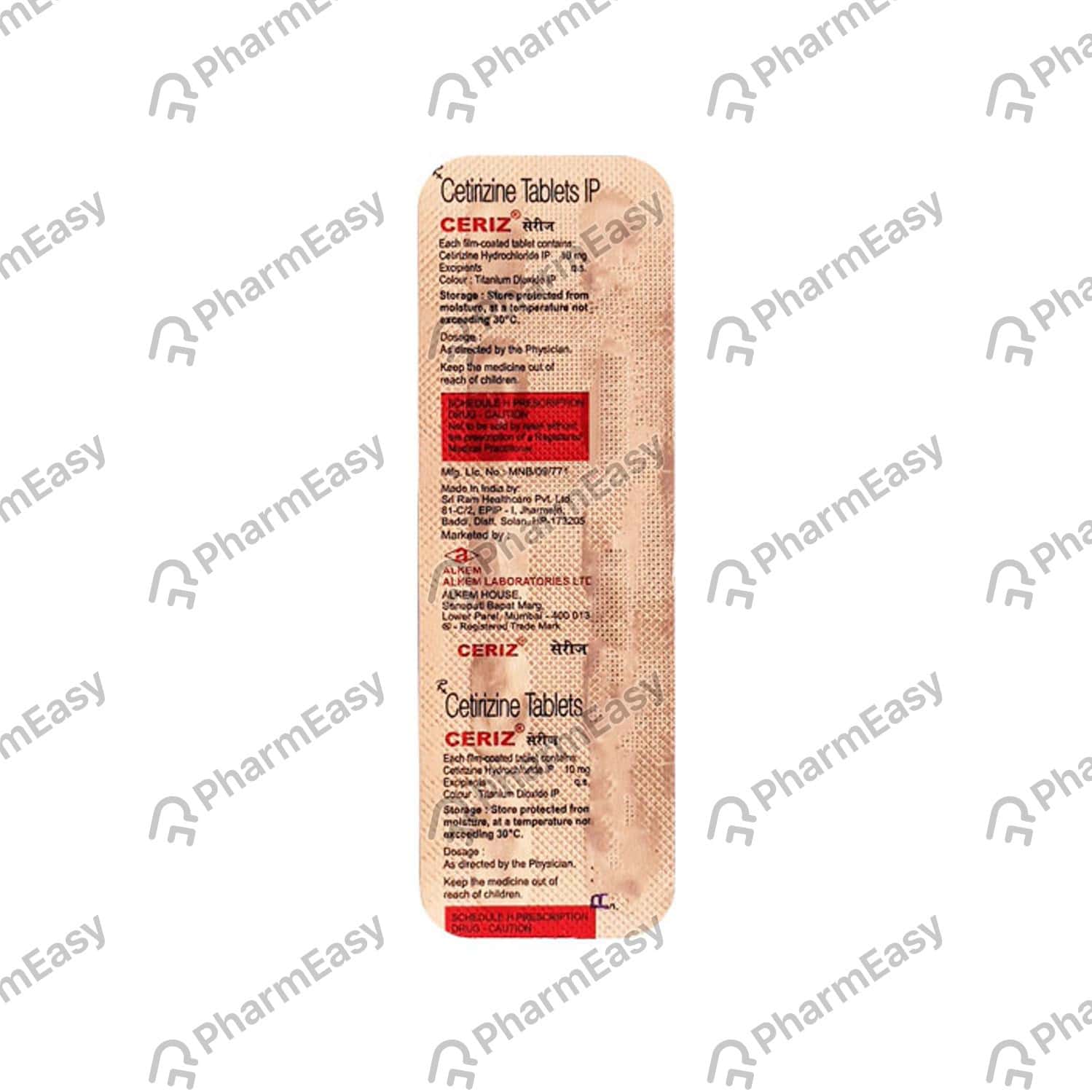 Ceriz 10 MG Tablet (10) Uses, Side Effects, Price & Dosage PharmEasy