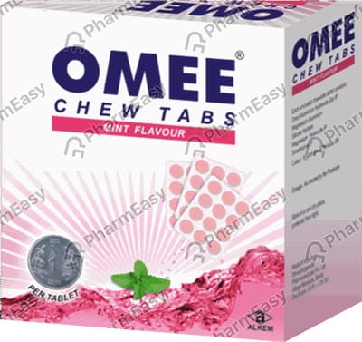 Omee Mint Flavour Strip Of 12 Chewable Tablets