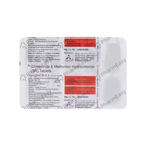 Apriglim M 0.5mg Strip Of 10 Tablets