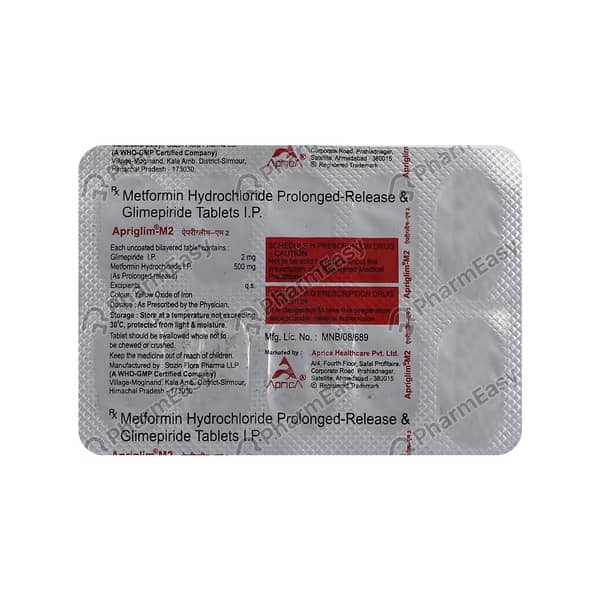 Apriglim M 2mg Strip Of 10 Tablets