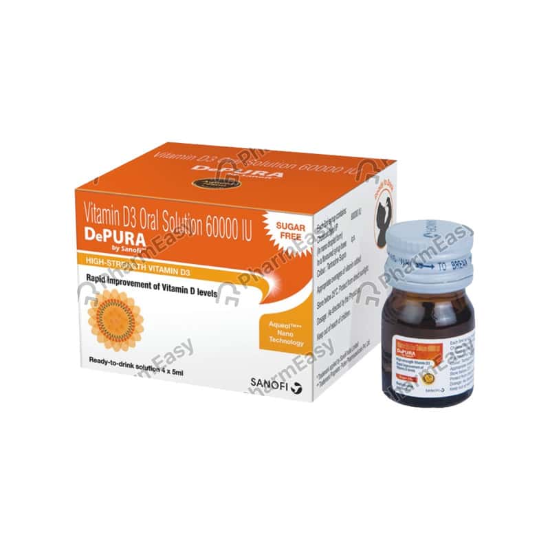 Depura Vitamin D3 Oral Solution Buy Depura 60k Sugar Free Nano Vitamin D - 5ml Oral Solution Online get