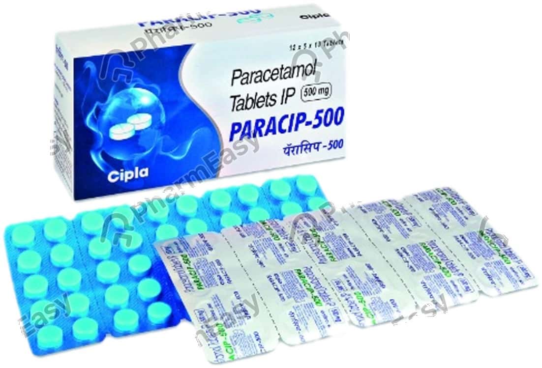 Paracip 500 MG Tablet (10) Uses, Side Effects, Price, Dosage