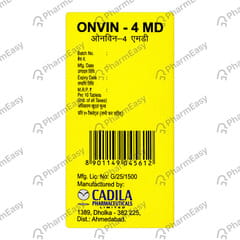 Onvin Md 4mg Strip Of 10 Tablets