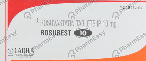 Rosubest 10mg Strip Of 10 Tablets