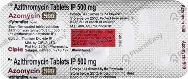 Azomycin 500mg Strip Of 3 Tablets
