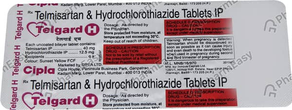 Telgard H Strip Of 10 Tablets