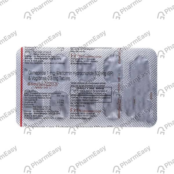 Glimisave Mv 1.3 Strip Of 15 Tablets
