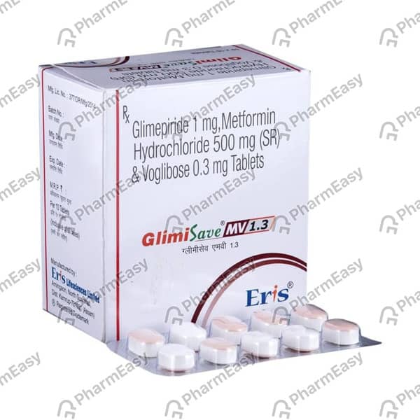 Glimisave Mv 1.3 Strip Of 15 Tablets
