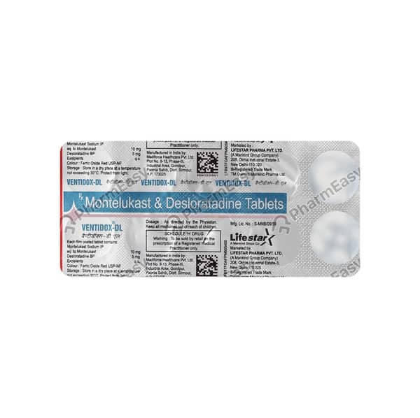 Ventidox Dl Strip Of 10 Tablets