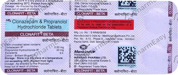 Clonafit Beta Tablet