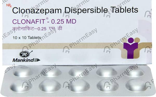 Clonafit 0.25 MD Tablet