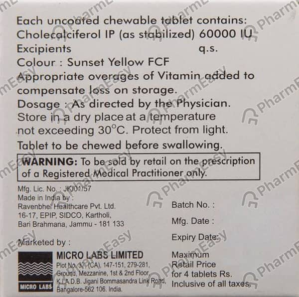 Microferol D3 60000iu Tablet