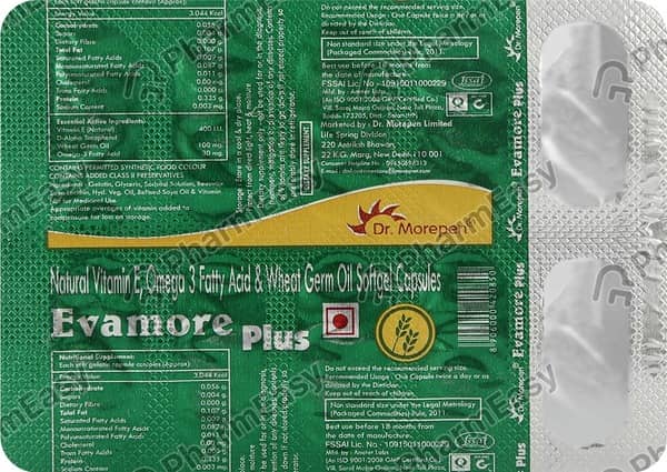 Evamore Plus Strip Of 10 Capsules