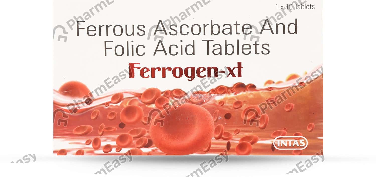 Ferrogen Xt Strip Of 10 Tablets Uses, Side Effects, Price & Dosage