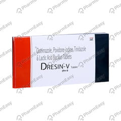 DRESIN V VAGINAL STRIP OF 6 VAGINAL TABLETS