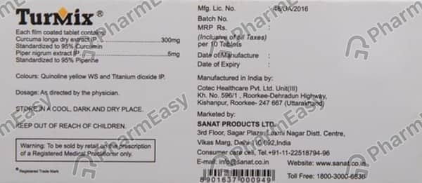 Turmix Strip Of 10 Tablets