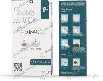 New Hair 4u 10% Bottle Of 60ml Spray/Solution