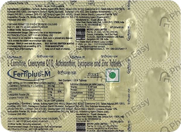 Fertiplus M Strip Of 10 Tablets