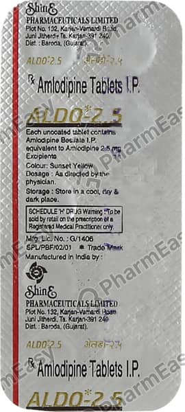 Aldo 2.5Mg Strip Of 10 Tablets