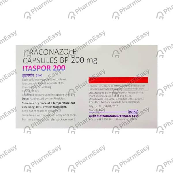 Itaspor 200mg Strip Of 4 Capsules