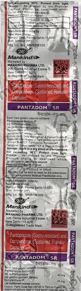 Pantadom Sr 40mg Strip Of 10 Capsules