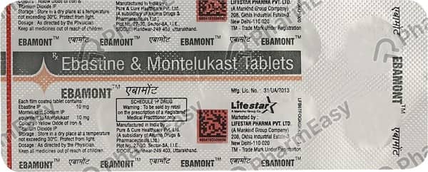 Ebamont Strip Of 10 Tablets
